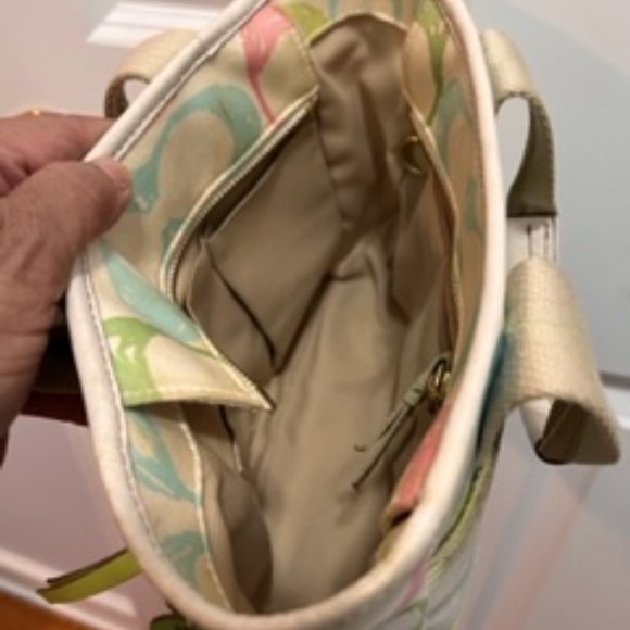 Coach Hampton signature small multicolor tote - 201 handbag - Picture 3 of 11